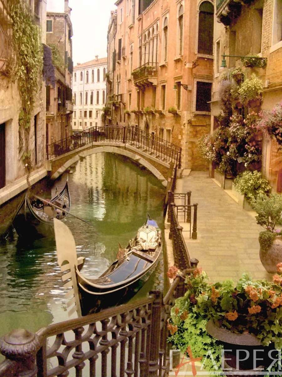 Венеция, канал, мост, лодки, гондолы