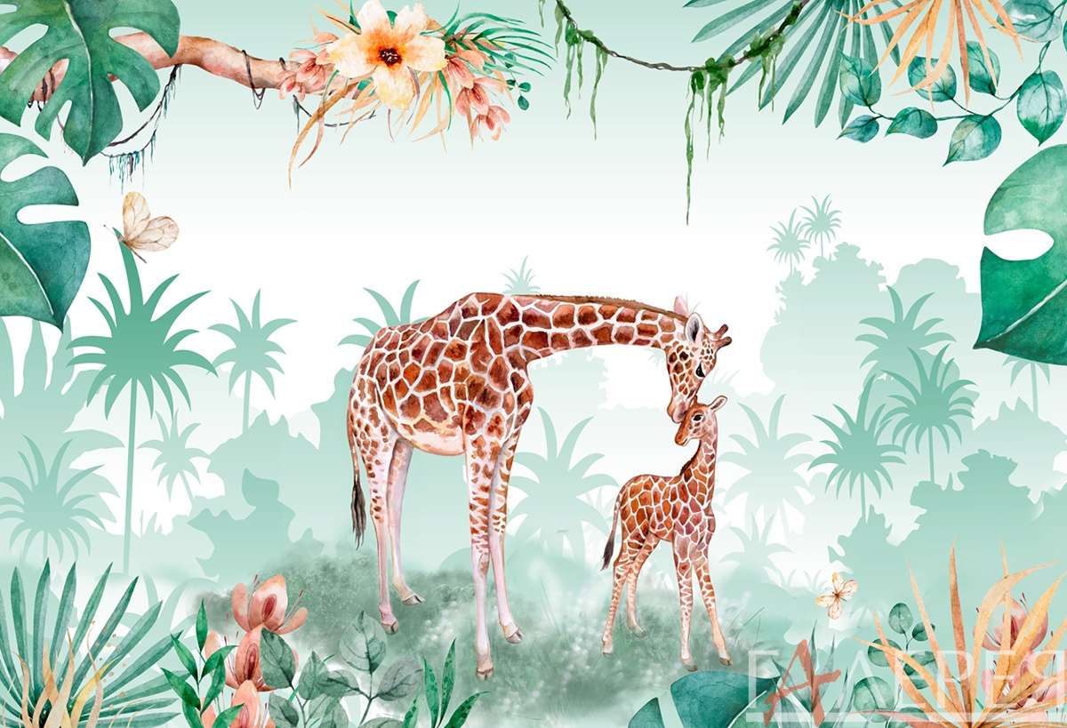 жирафы, тропики детские