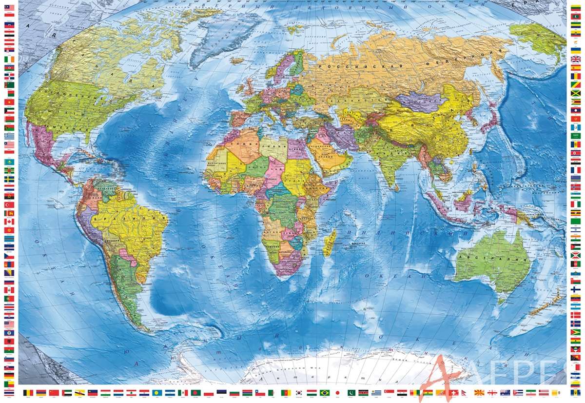 Карты, карта мира, страны, флаги